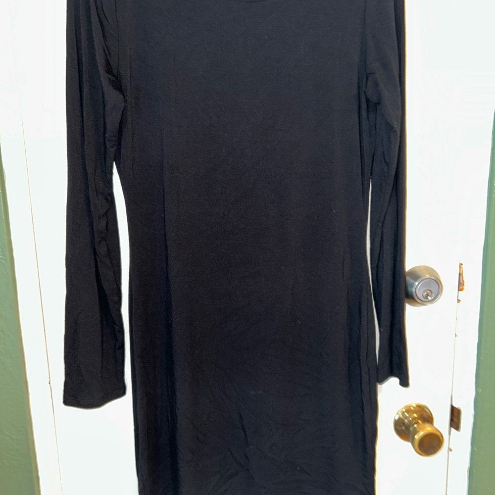 Lulu's Elegant Black Long Sleeve Blouse